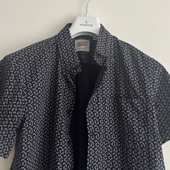 Naked + Famous Short Sleeve Floral Spring Flower Shirt- Small/ Medium - Picture 4 of 7